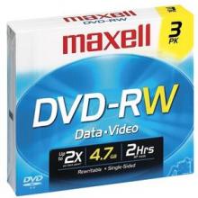 4.7 GB DVD-RWS (3 PK)
