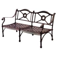 Darlee Monte Carlo Cast Aluminum Loveseat With Cushions