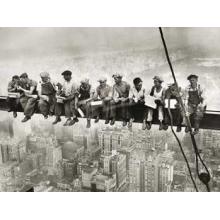Lunchtime Atop A Skyscraper Poster Print