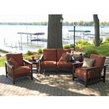 Poly-Wood Recycled Plastic Wood Patio Lounge Set 5 Piece