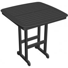 Poly-Wood Recycled Plastic Wood Nautical Bar Table - 44 Inch Square