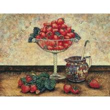 Strawberries And Cream Poster Print