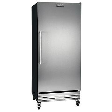 Frigidaire Commercial Style Stainless Steel Right Hinge Door Refrigerators - Black Cabinet