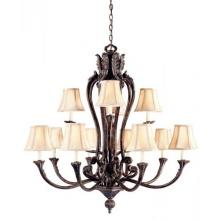 Claiborne Collection Chandelier In French Bronze Finish - 12 Bulbs
