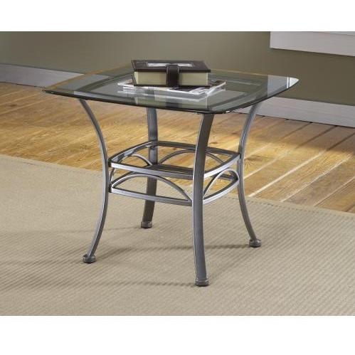 Hillsdale Abbington Square End Table - Dark Pewter - 4885OTE Hillsdale Abbington Square End Table - Dark Pewter - 4885OTE