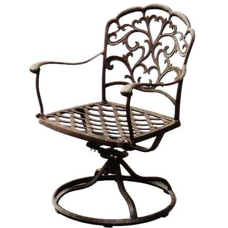 Darlee Catalina Cast Aluminum Swivel Rocker Chair With Cushion by Darlee