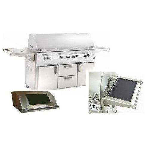 Fire Magic Gas Grills Echelon E1060s Natural Gas Grill W/ Solar Panel, One Infrared Burner, Single Side Burner & Magic View Window On Cart
