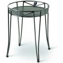 Kettler Round Wrought Iron Side Table / Ottoman