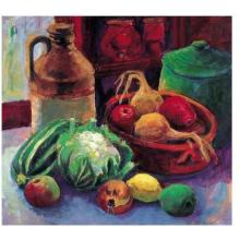 Vegetables And Stone Crocks Poster Print