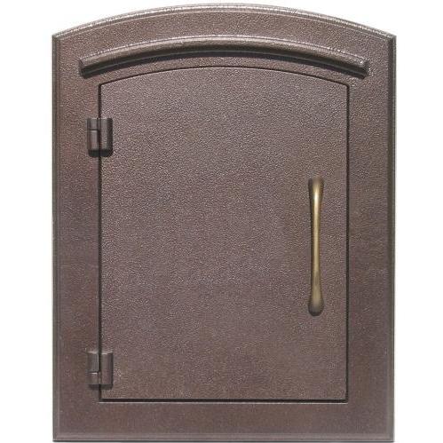 Manchester Antique Copper Locking Column Mailbox Insert (Plain)