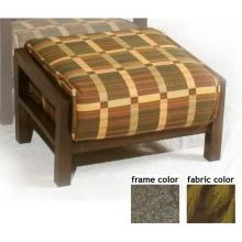 Keys Aluminum Deep Seating Ottoman With Scavo Bronze Frame And C0837 Fabric