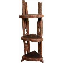 Wolf Creek Teak Wood Corner Shelf