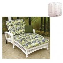 North Cape Montego Resin Wicker Double Adjustable Resin Wicker Chaise Lounge - White