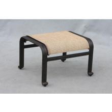 Elegant Sling Cast Aluminum Patio Ottoman
