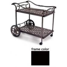 Meadow Decor Paragon Serve Cart Black Finish