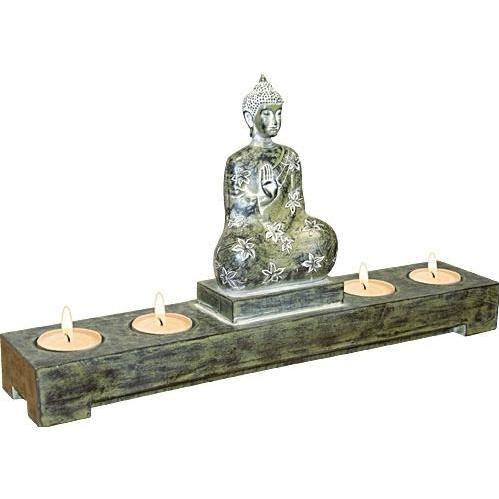 Alpine Buddha Candle Holder - Resin
