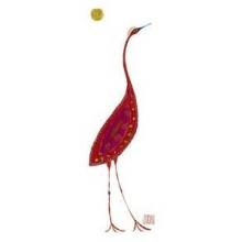 Heron Orange Poster Print