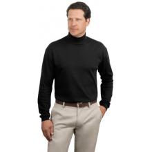 Port Authority - Interlock Knit Turtleneck Shirt L - Black