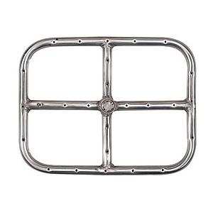 12 X 9 Inch Stainless Rectangular Single Fire Pit Ring