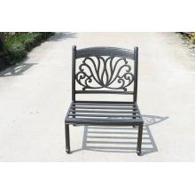 Casual Sunset Cast Aluminum Patio Sectional Armless Chair - No Cushion(s)