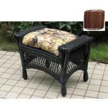 North Cape Pinehurst Resin Wicker Ottoman - Antique Wash
