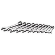 SK Hand Tool 11 Piece SuperKrome Fractional Short Combination Wrench Set