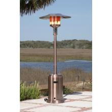 Fire Sense 46000 BTU Commercial Copper Finish Propane Gas Patio Heater With Pilotless Electronic Ignition System