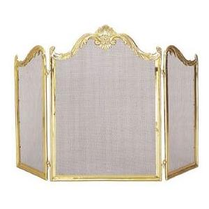 UniFlame 3 Fold Fully Cast Solid Brass Screen