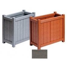 A&B Accessories Recycled Plastic Planters - 15inch X 15inch X 19inch (set Of 2) Gray