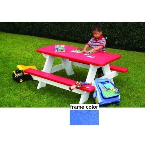 Eagle One Recycled Plastic Kids Picnic Table - Blue