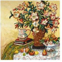 Asian Lilies Poster Print