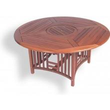 Eden Outdoor Living Plymouth Keruing Wood Table 5 Foot Round