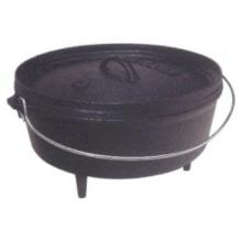 Lodge Seasoned Cast Iron Camp Dutch Oven - 8 Qt.