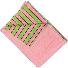 Embroidered Pixie Stix Pink Velour Baby Blanket