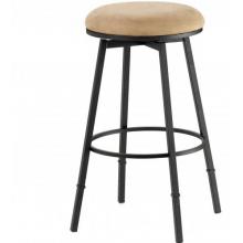 Hillsdale Sanders Adjustable Backless Bar Stool - Matte Black