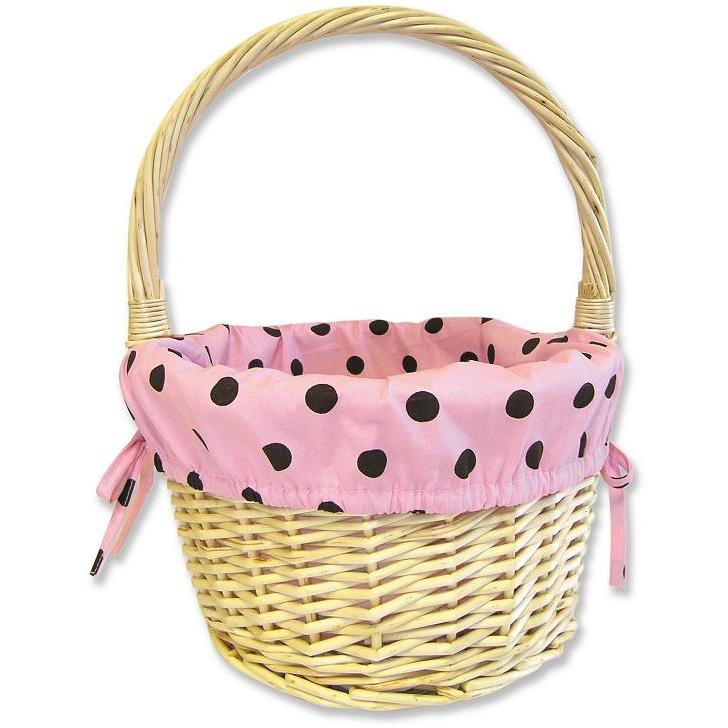 Willow Handle Basket-Maya Dot Liner