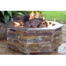 FireScapes The Virginian Octagonal Designer Outdoor Fire Pit / Fireplace - Natural Gas