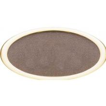 HouseMark Series Large Oval Address Plaque - Bronze W/ Polished Brass