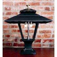 Gaslite America GL1800 Cast Aluminum Manual Ignition Natural Gas Light With Dual Mantle Burner And Pedestal Mount