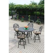 Cast Shadows Cast Aluminum Patio Bar Set - Standard Cushion(s)