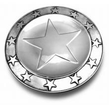 Wilton Armetale Stars Large Round Tray /Polished/bx - 424712