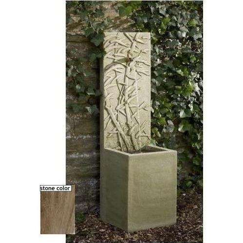 Campania Bamboo Fountain (2pc) - Aged Limestone Finish