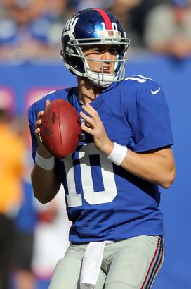 Eli Manning, NY Giants quarterback, through the years