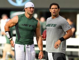 Tim Tebow and Mark Sanchez