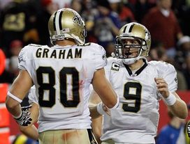 Jimmy Graham and Drew Brees