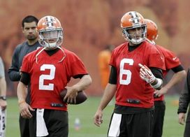 Johnny Manziel and Brian Hoyer