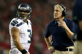 Russell Wilson and Pete Carroll