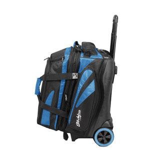 KR Crossfire Double Roller Bowling Bag Black/Blue