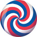 Viz-A-Ball Spiral Red/White/Blue Image