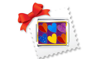 Six Hearts Charm Italian